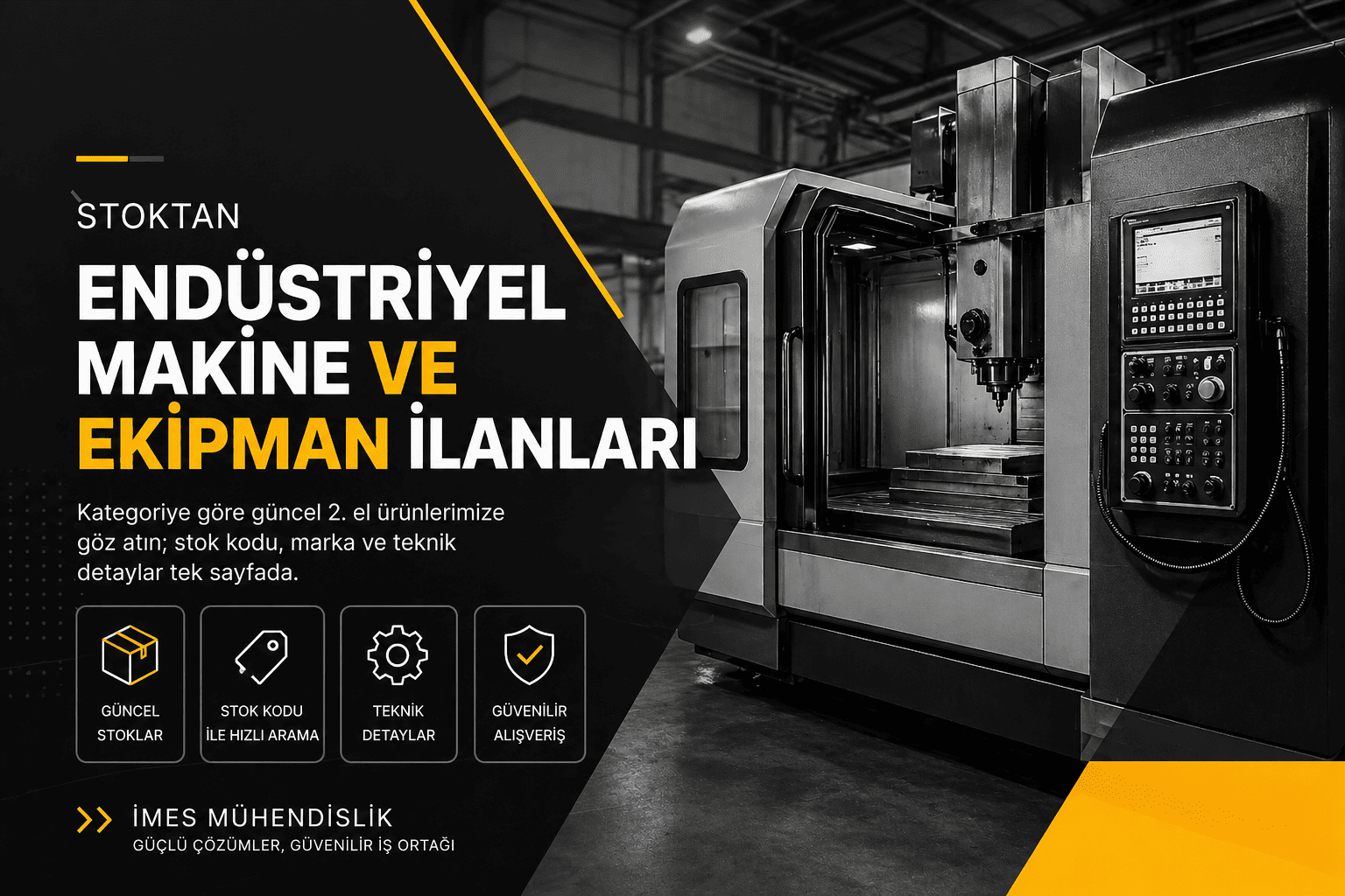 Endüstriyel stok ve tesis — 2. El alım satım